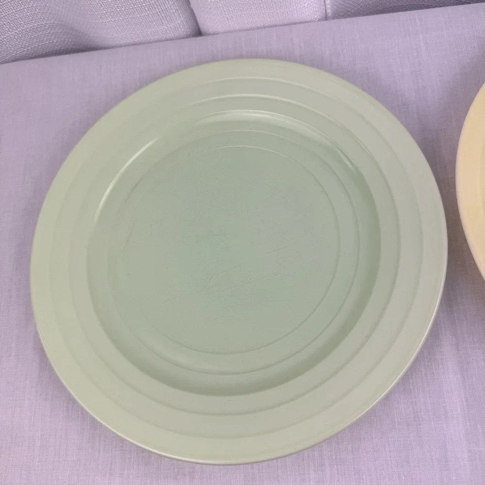 Hazel Atlas Moderntone Platonite Green Yellow 9